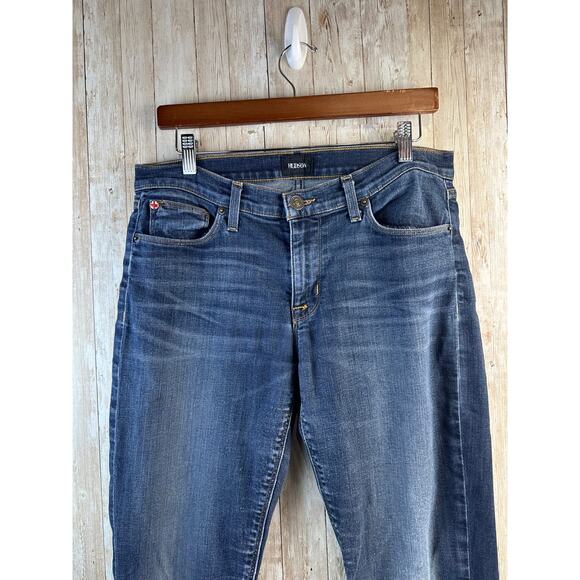 Hudson Krista Ankle Jeans Womens 30 Mid Wash Faded Blue Stretch Premium Denim - Picture 4 of 7
